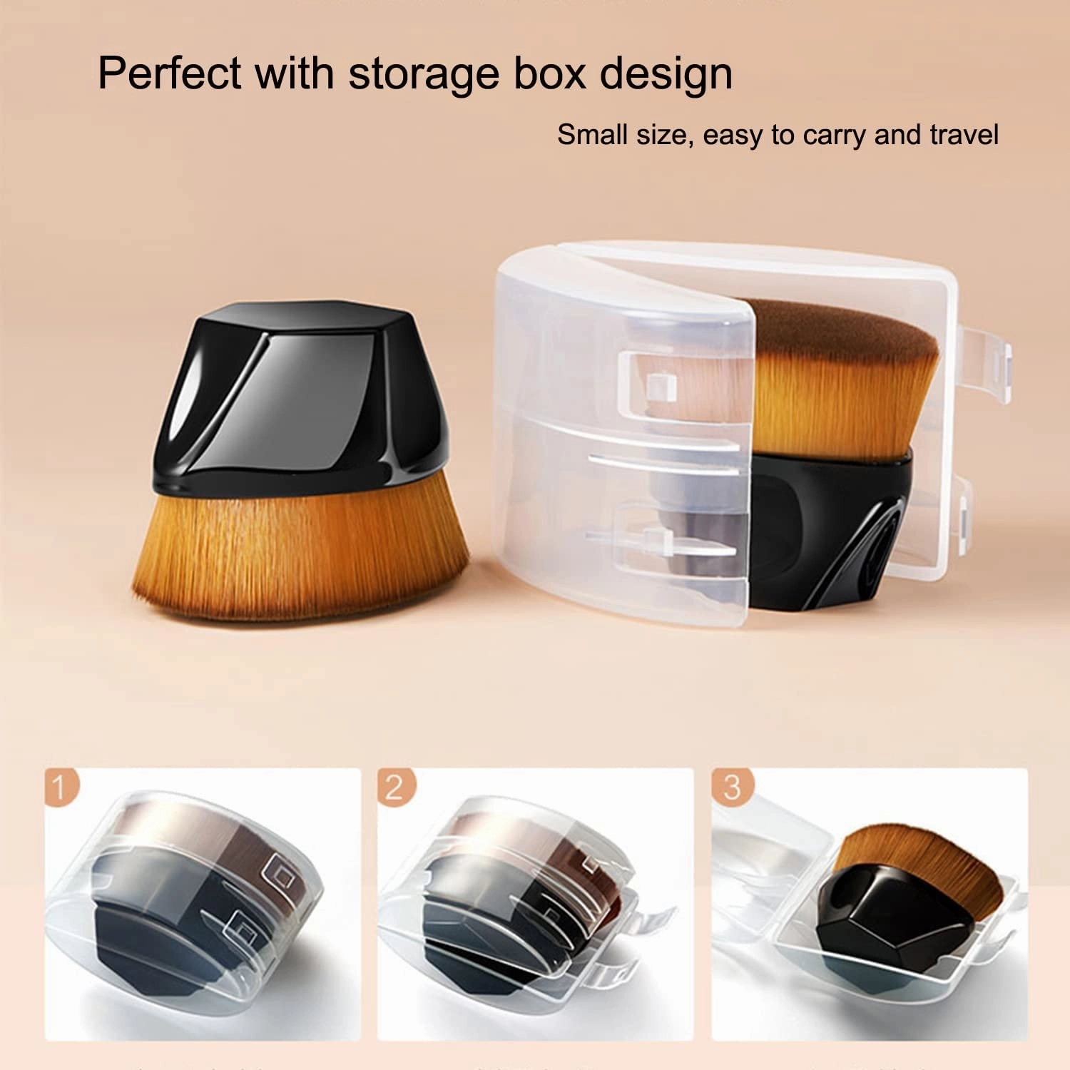 PHOERA Full Coverage Foundation and Primer Set - Powder, Kabuki Makeup Brushes, Foundation Brush, 2 Pcs Makeup Sponge (101 Porcelain 102 Nude)