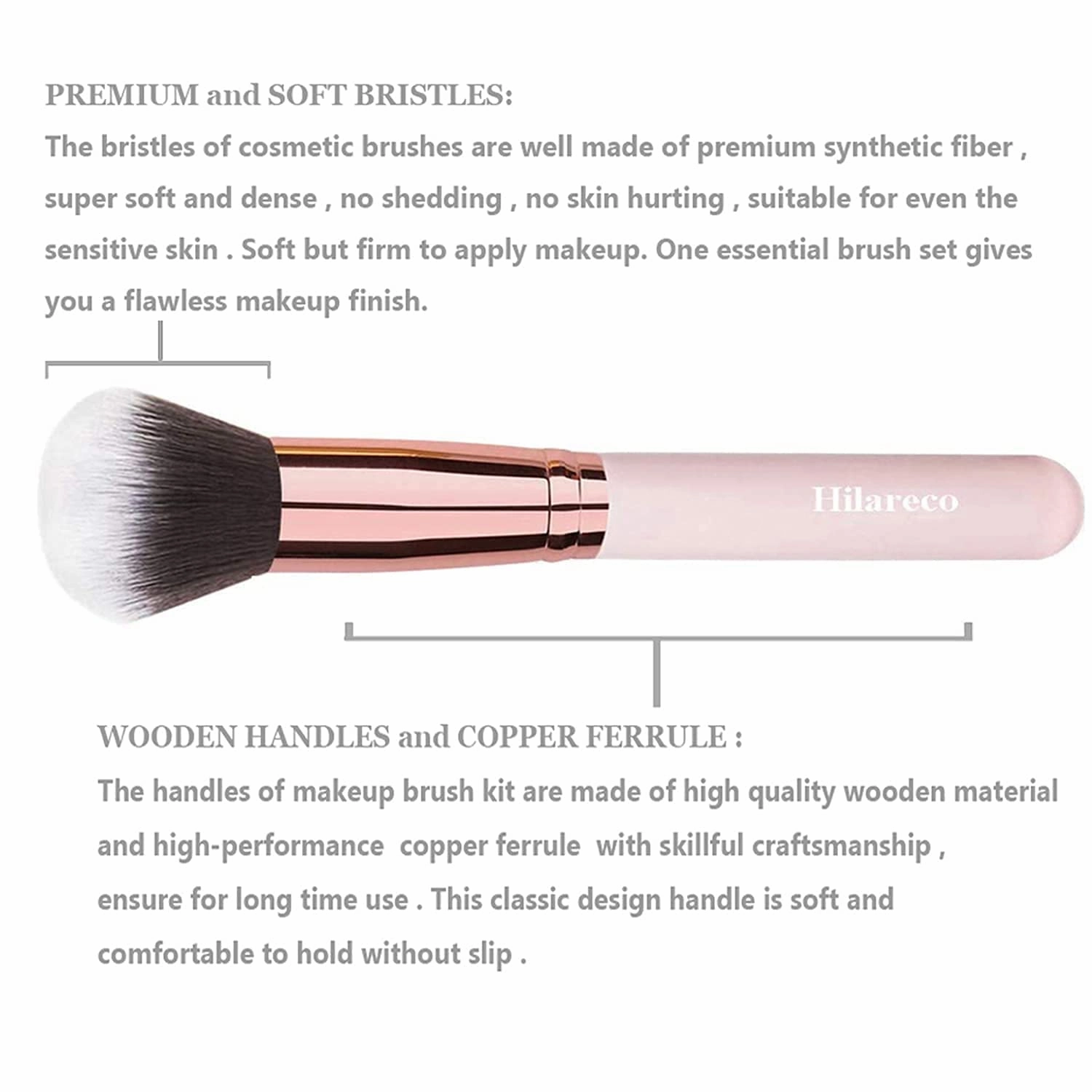 PHOERA Full Coverage Foundation and Primer Set - Powder, Kabuki Makeup Brushes, Foundation Brush, 2 Pcs Makeup Sponge (101 Porcelain 102 Nude)