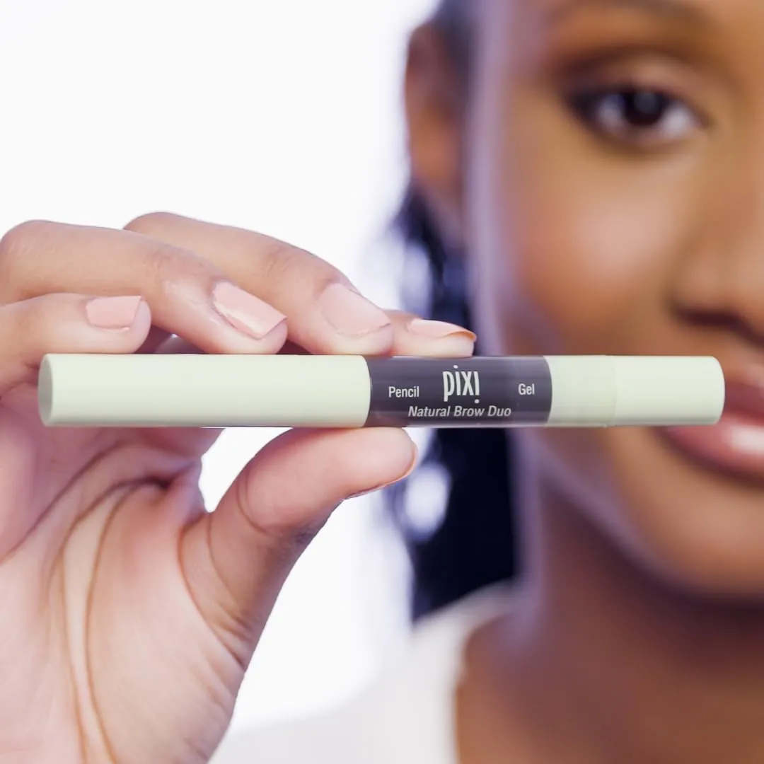 Pixi Natural Brow Duo - Natural Brown, 0.2oz
