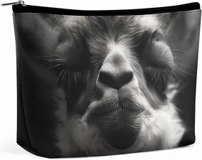 Portable Small Cosmetic Bag Cute Travel Makeup Bag A Little Camel Waterproof Toiletry Bag for Women