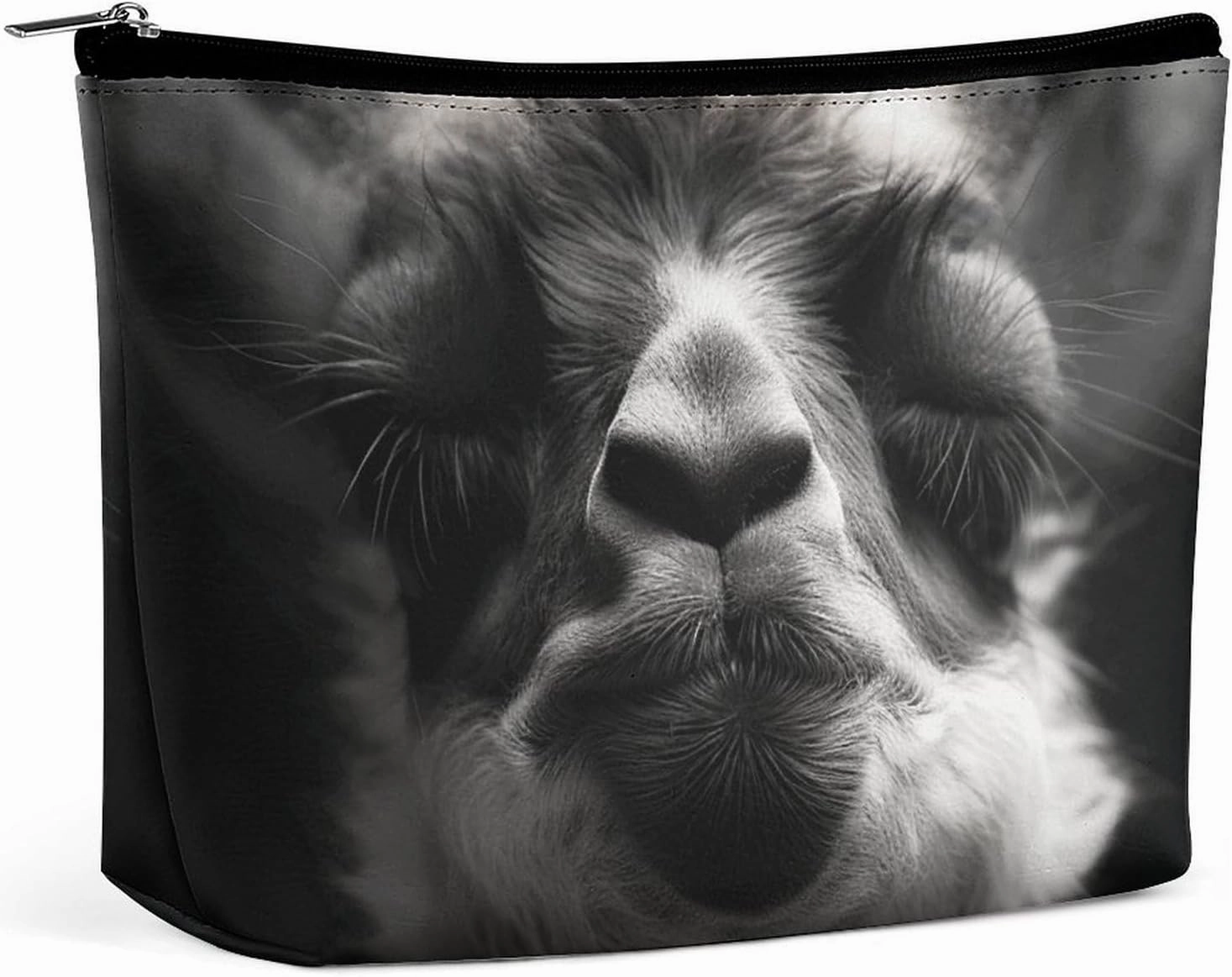 Portable Small Cosmetic Bag Cute Travel Makeup Bag A Little Camel Waterproof Toiletry Bag for Women