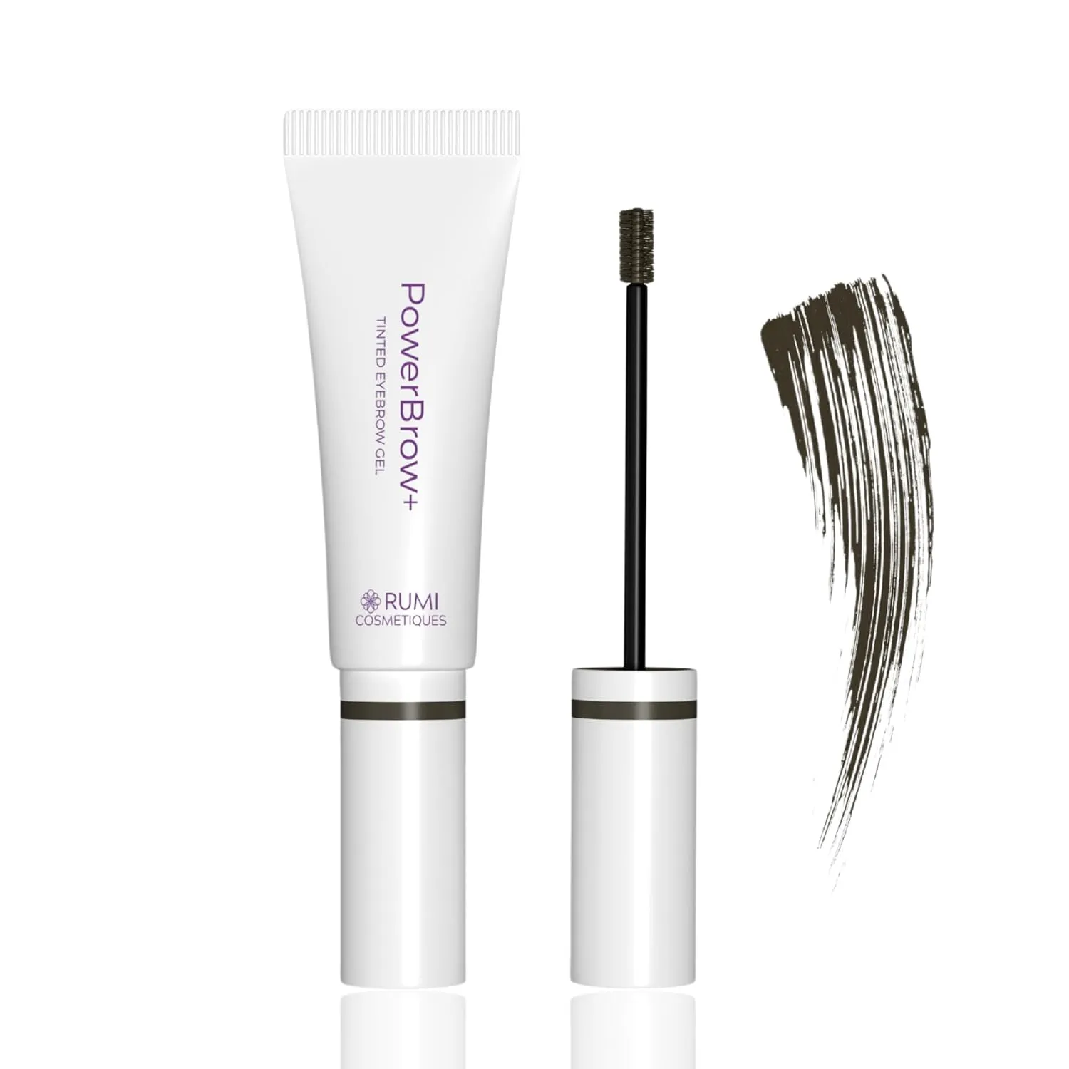 PowerBrow  Tinted Eyebrow Gel For Older Women - Defines, Fills, Thickens Brows - 2-in-1 Formula - Natural Color, Quick Fixing, Long-Lasting - Hypoallergenic Dark Brown (Espresso)
