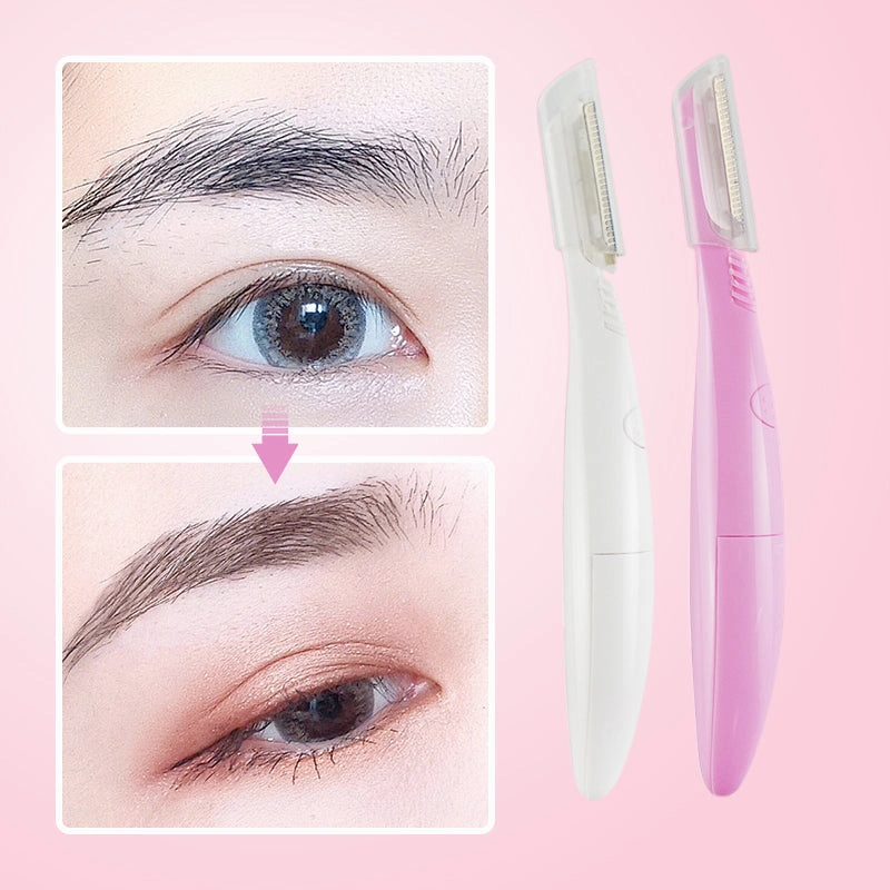 Precision Manual Eyebrow Trimmer with Light