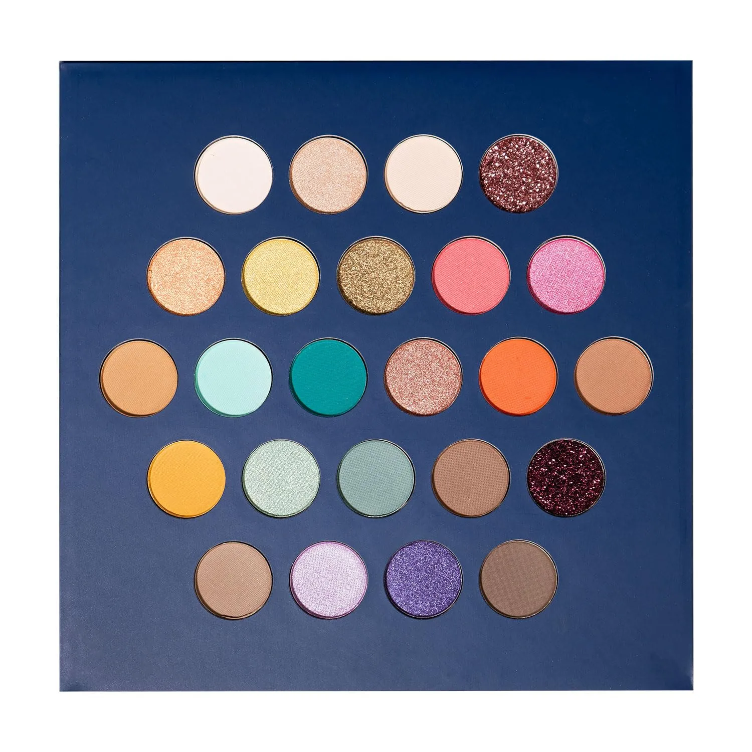 Profusion Cosmetics Shooting Star 24 Shade Eyeshadow Palette, Pressed Pigments in Matte and Glitter Finish, Blendable Colors for Stunning Eye Makeup