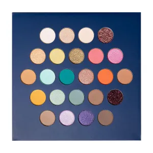 Profusion Cosmetics Shooting Star 24 Shade Eyeshadow Palette, Pressed Pigments in Matte and Glitter Finish, Blendable Colors for Stunning Eye Makeup