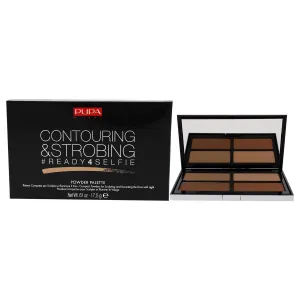 PUPA Milano #Ready4Selfie Contouring And Strobing Powder Palette - Illuminates And Sculpts The Face - Minimizes Blemishes - Provides A Smooth And Natural Look - Paraben Free - 002 Medium - 0.61 Oz