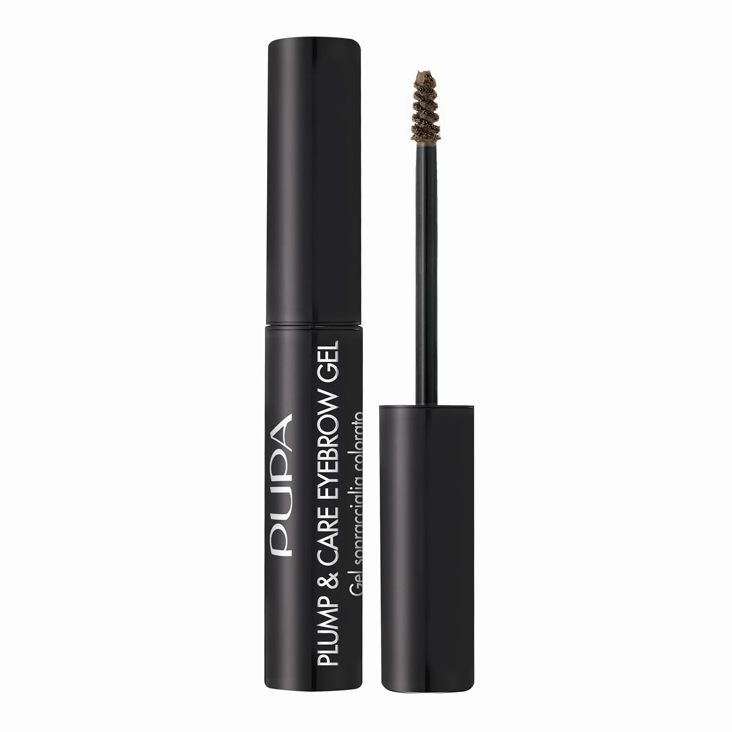 Pupa Milano Plump and Care Eyebrow Gel - Lightweight Gel-Cream for Fixing, Tinting, and Thickening Brows - Clean Formula - 001 Blonde - 0.101 oz