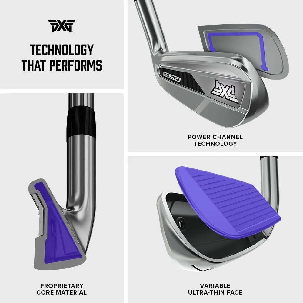 PXG Irons, Black Ops, GEN7, GEN6 Right Handed Golf Iron Sets in Regular, Stiff, X-Stiff, Senior and Ladies Flex with Configurations for Men and Women Golfers