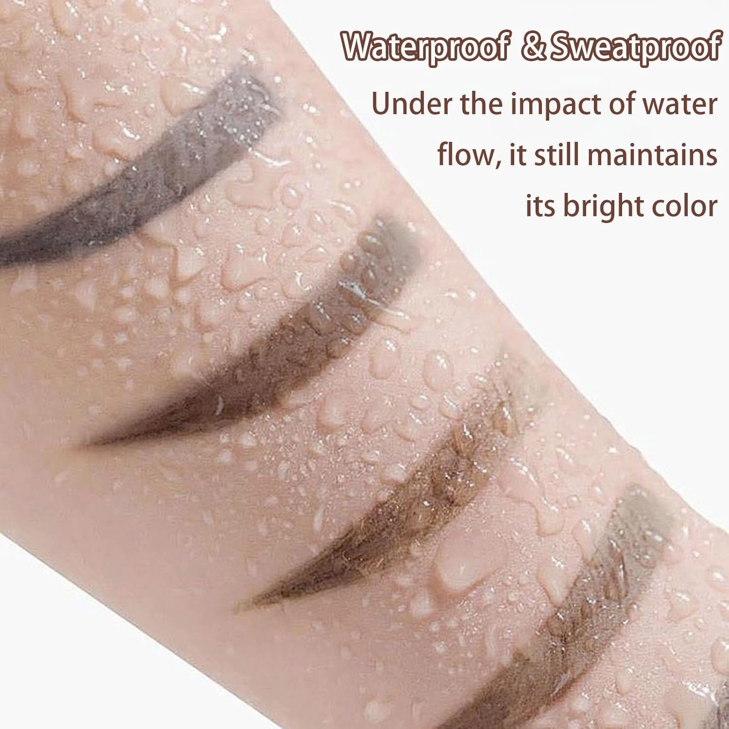 Qiciy Tattoo Eyebrow Gel Easy Peel Off, Easy Peel-Off Eyebrow Gel- Waterproof & Sweatproof, Create Clear and Thick Eyebrows, Gentle for All Skin Types (Grey Brown #3(Q2))