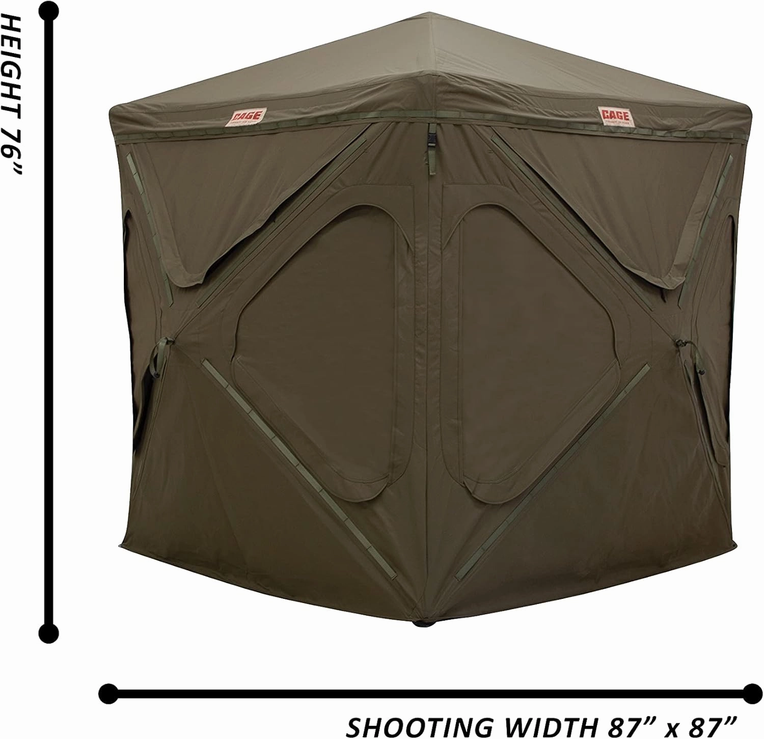 R30 Hunting Blind, Tower, Floormat, Shooting Rail and Blaze Orange Safety Cap, Each Sold Separately