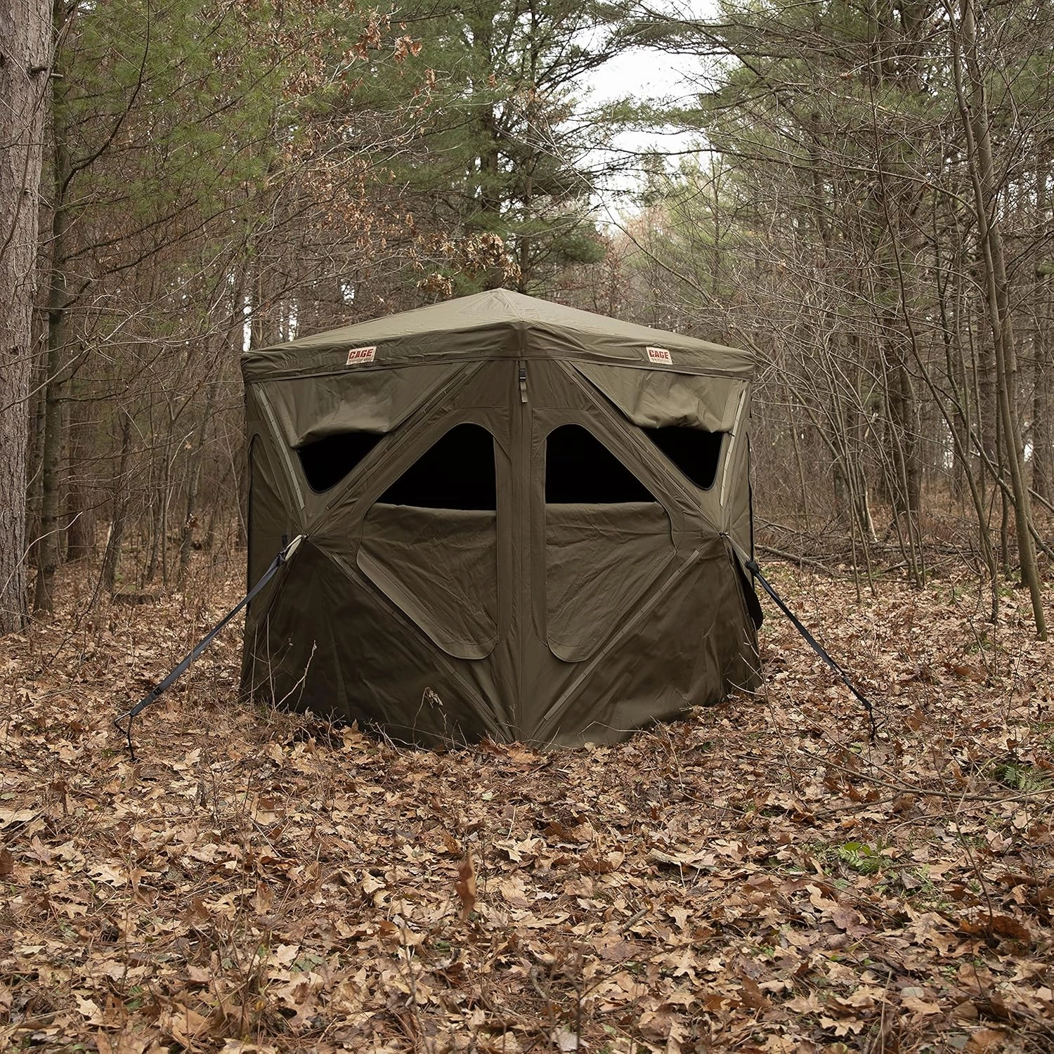 R30 Hunting Blind, Tower, Floormat, Shooting Rail and Blaze Orange Safety Cap, Each Sold Separately
