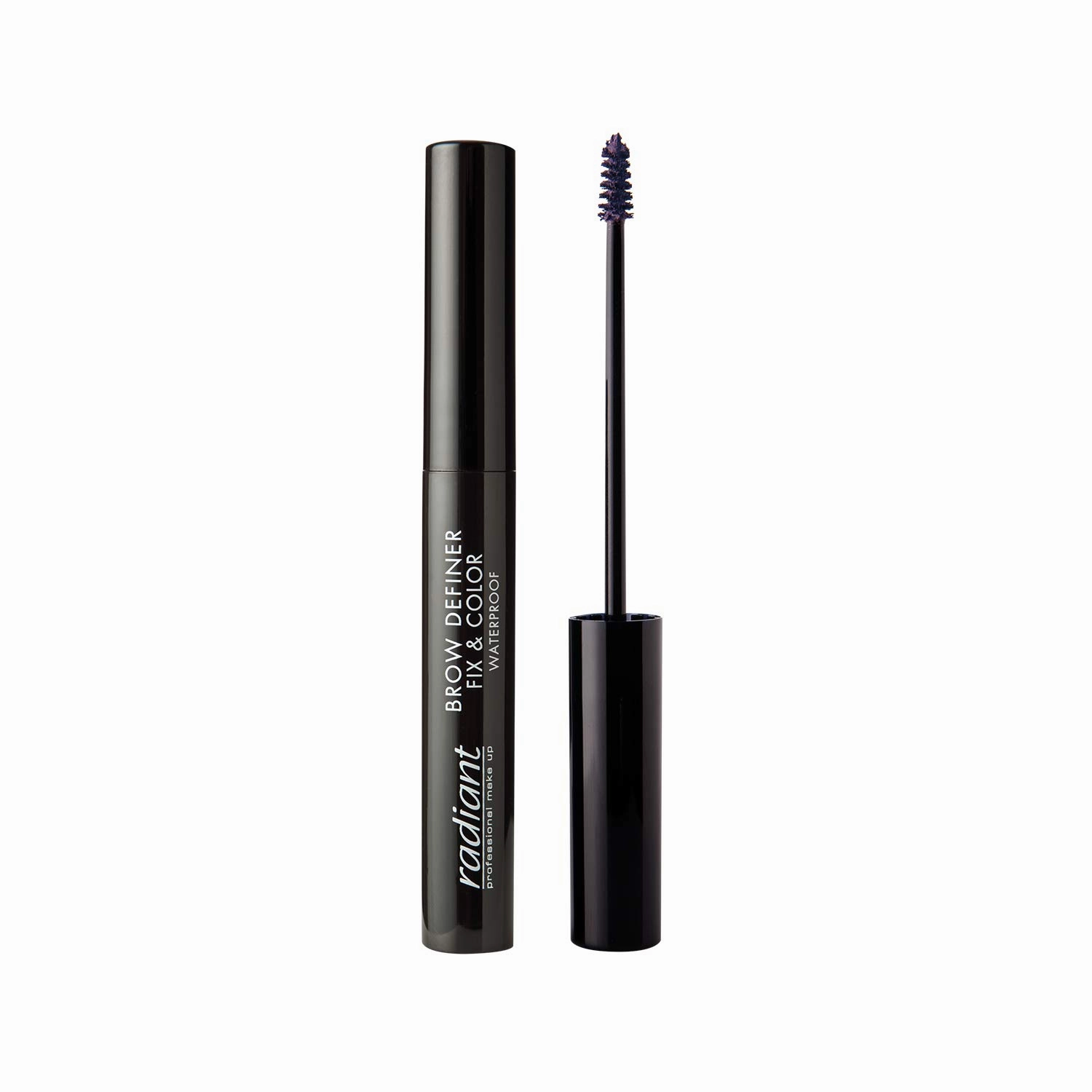 Radiant Professional Brow Definer Fix & Color - Waterproof, Long Lasting Eyebrow Mascara - Eyebrow Shaper & Filler With Precision Brush For Coverage, Perfect Shape & Color - 0.16oz (06)