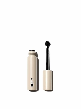 REFY Brow Tint Eyebrow Gel - Deep Brown (Deep, dark brown with a warm tone)   Bonus Premium Korean Hydrating Sheet Masque
