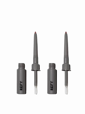 REFY Lip Sculpt Duo in Taupe and Rosewood   Bonus Entel Pomegranate Sheet Masque with Collagen
