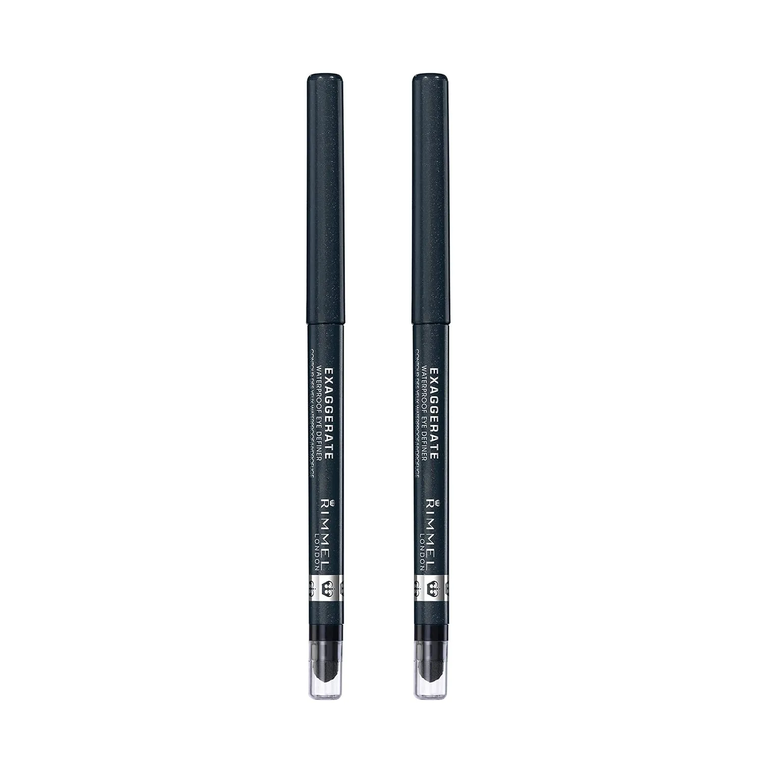Rimmel Exaggerate Eye Definer, Earl Grey, 2 Count