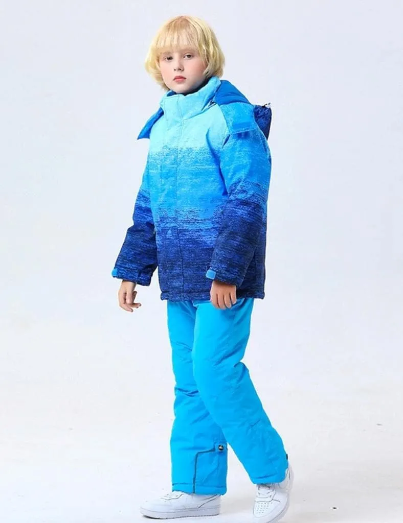 RIUIYELE Kid Ski Suit Boys Girls Windproof Waterproof Ski Jacket and Pants Sets Winter Ski and Snowboarding Suit