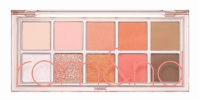 rom&nd Better Than Palette 102g (08 Peach Dahlia Garden) | Eye Makeup Palette, Matte & Shimmer Eye Shadow, Sparkling Glittery, various 10 shades, Long Lasting, High Pigmented, Blendable, Warm Tones