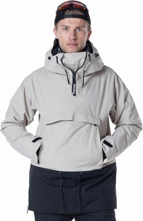 Rossignol Men's Snowboard Anorak Waterproof Windproof Ventilated Relaxed Fit Insulated 1/4 Zip Jacket with Multiple Pockets