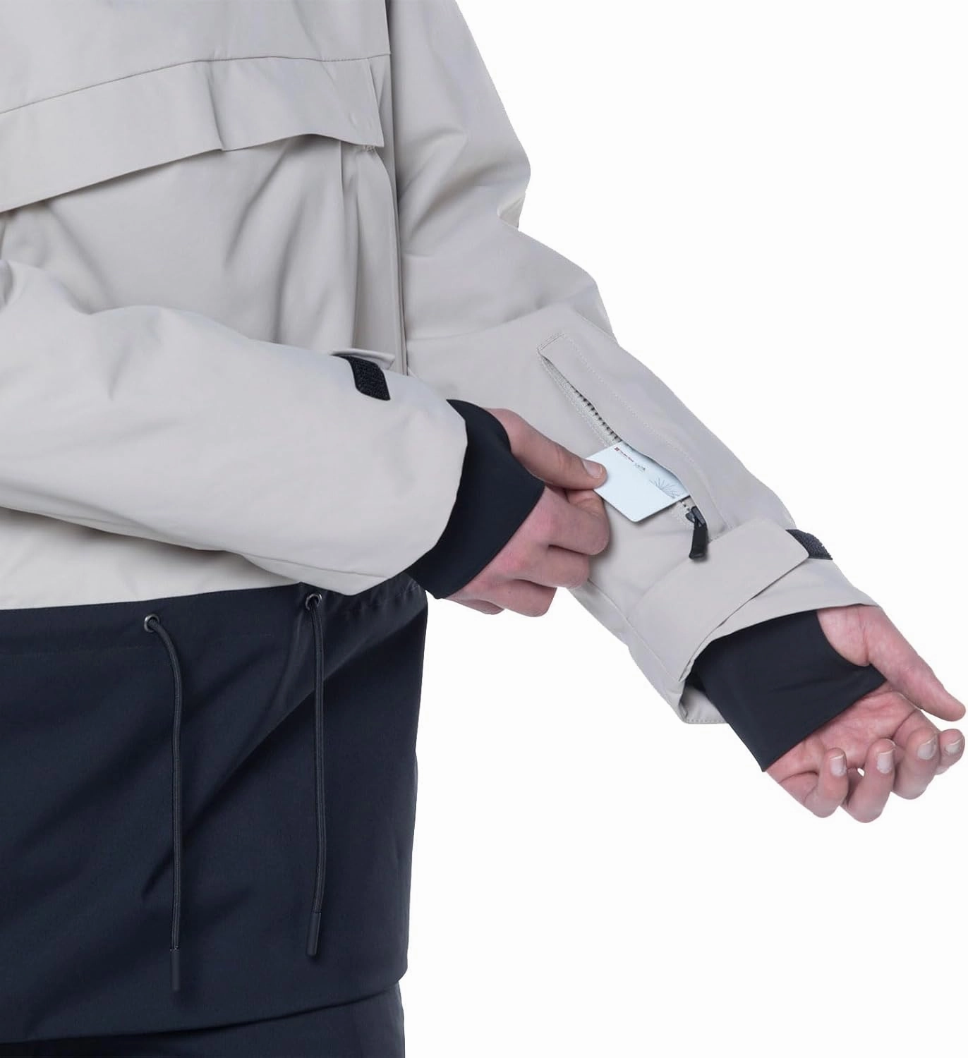 Rossignol Men's Snowboard Anorak Waterproof Windproof Ventilated Relaxed Fit Insulated 1/4 Zip Jacket with Multiple Pockets