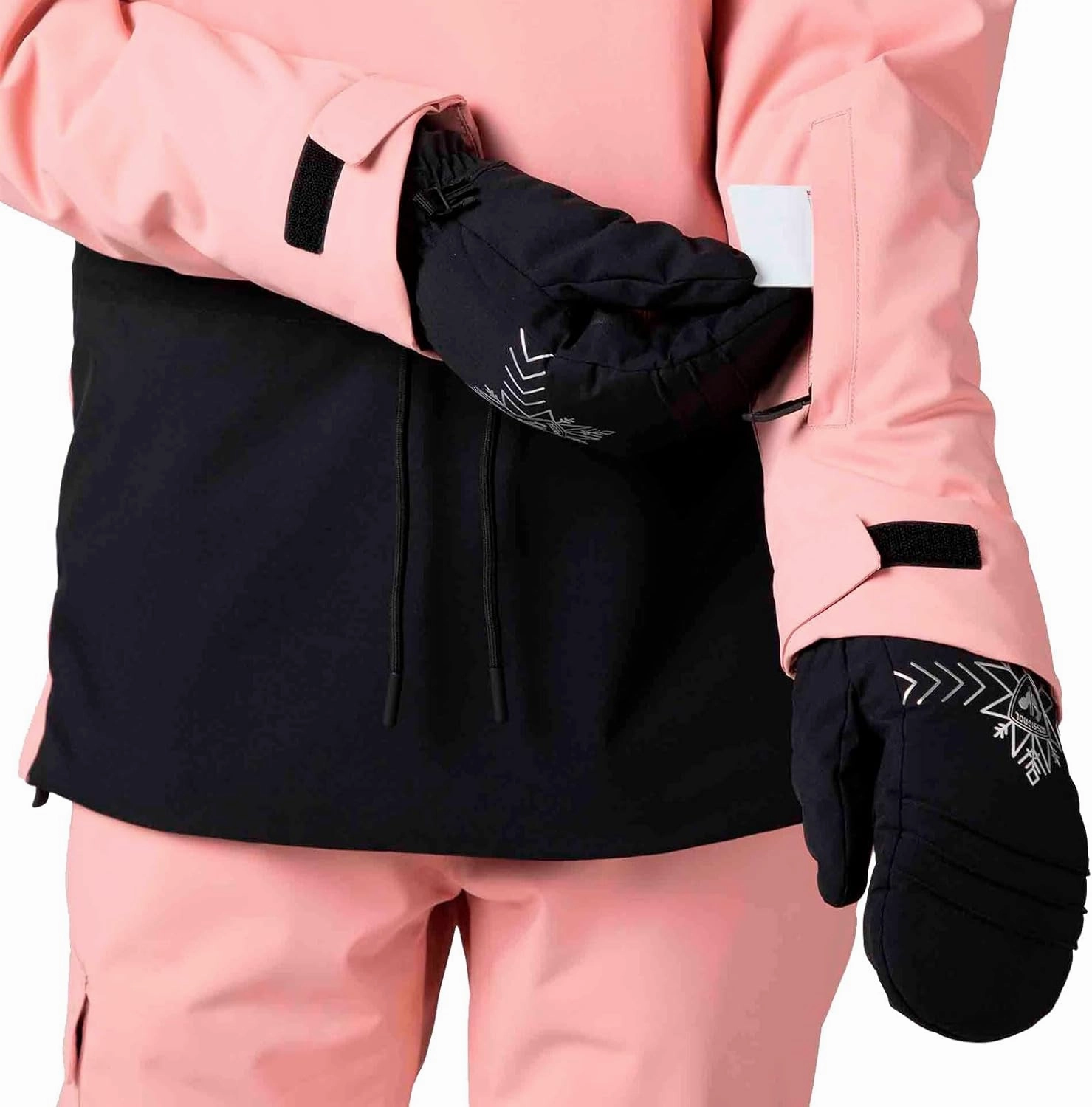 Rossignol Women's Snowboard Anorak Waterproof Windproof Relaxed Fit Insulated 1/4 Zip Active Jacket with Multiple Pockets