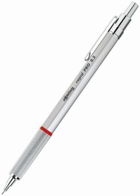 Rotring Rapid Pro Mechanical Pencil - Silver 0.5mm