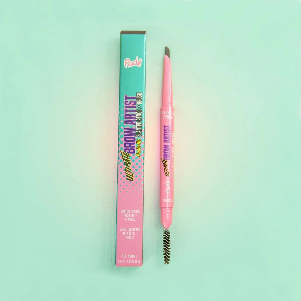 Rude Cosmetics Ultimate Brow Artist Push-Up Slanted Pencil & Brush