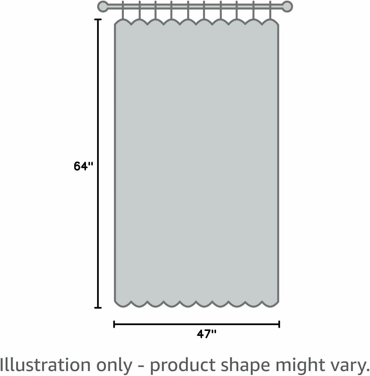 RV Shower Curtain, Camper Shower Curtains for Travel Trailer, Camping Small Narrow Shorter Fabric Shower Curtains Set, Campsite Outdoors Travel Hiking Bathroom Decor Accessories with Hooks