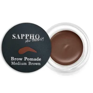 SAPPHO New Paradigm - Organic Brow Pomade | Clean, Vegan, Cruelty-Free Makeup (Medium Brown)