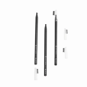 Savvy Brow Pencil - Waterproof Eyebrow Pencil - Long-Lasting, Smudge Proof Brow Definer (3, Black)