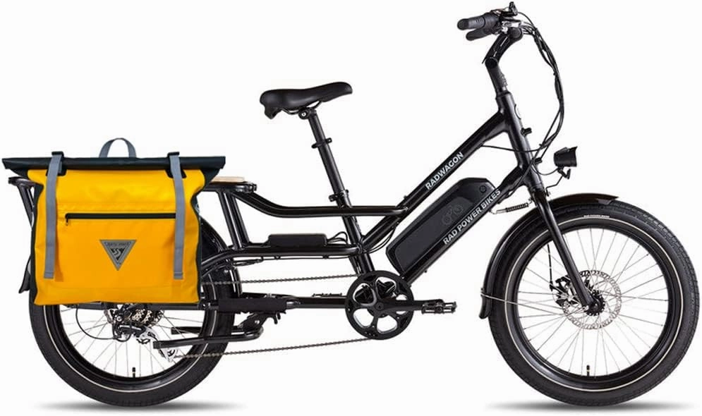 Seattle Sports Co - XL Titan Pannier Waterproof Bike Bag Bicycle Pannier for Larger Bike Racks with Extra Hooks, Reflective Patches and Large Pocket