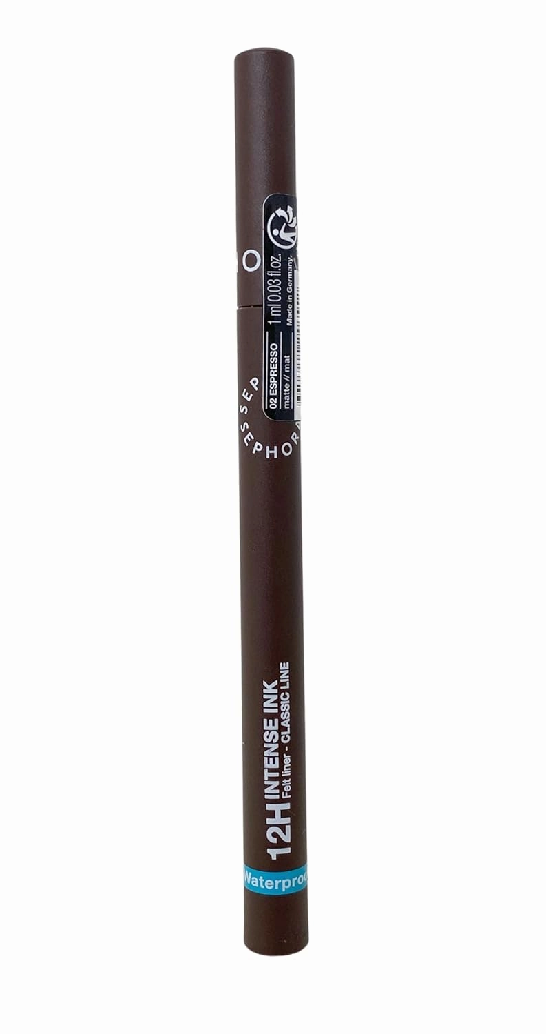 SEPHORA COLLECTION Intense Ink 12HR Classic Felt Eye Liner - 02 Espresso (.03 Fl Oz)