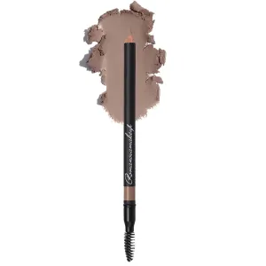 Sexy Eyebrow Pencil ICE BLONDE. Natural Smudge Free, Long lasting, Ultra Fine, Brow Defining, Dual End Pencil by Romanovamakeup with Built-in Brush for All Day Eyebrows Light to Dark Blonde Hair.