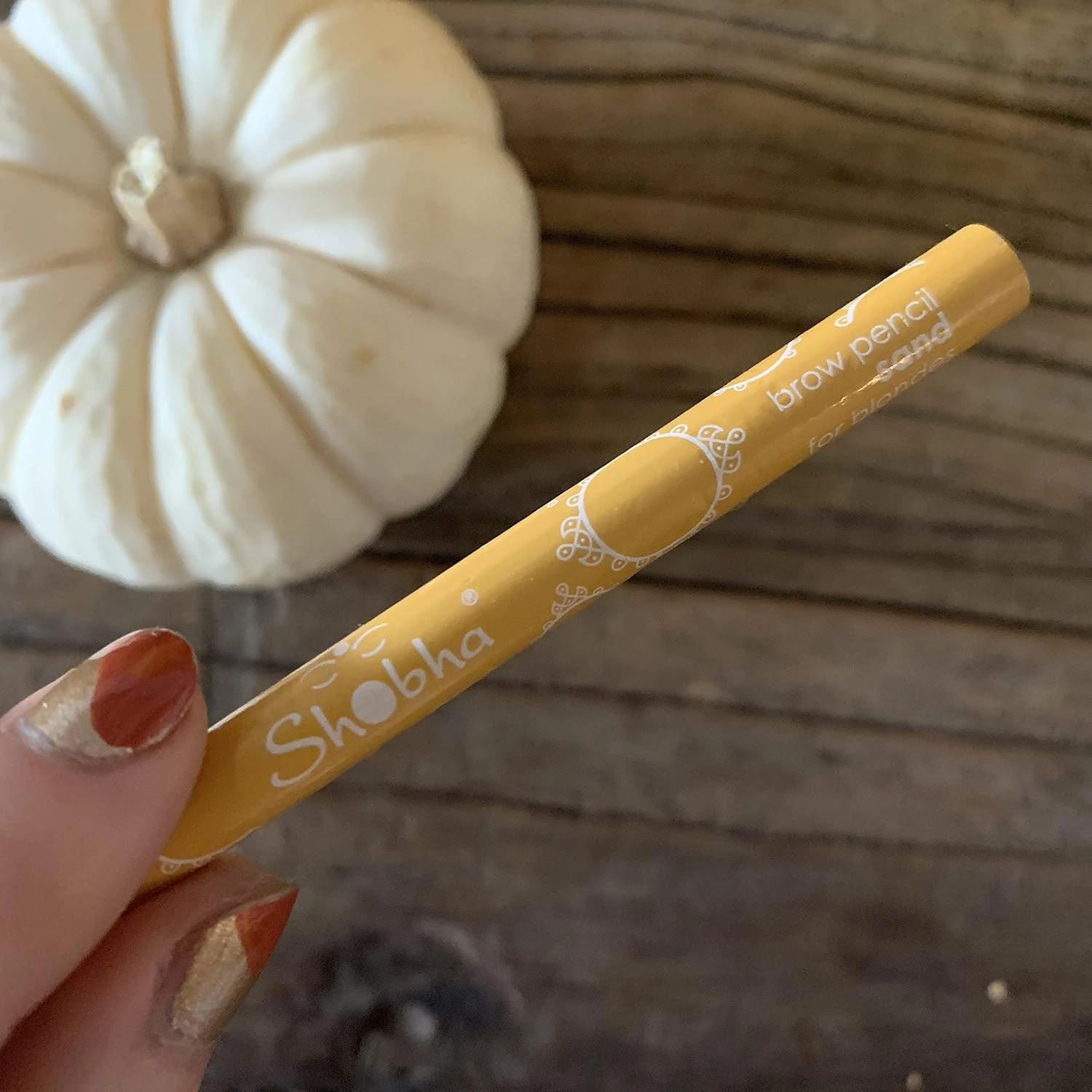 Shobha Brow Beauty Pencil – Water Resistant Eyebrow Makeup for Buildable Long-Lasting Color – Sharpener in Pencil Lid - Paraben and Fragrance Free, Sand (for Blondes)