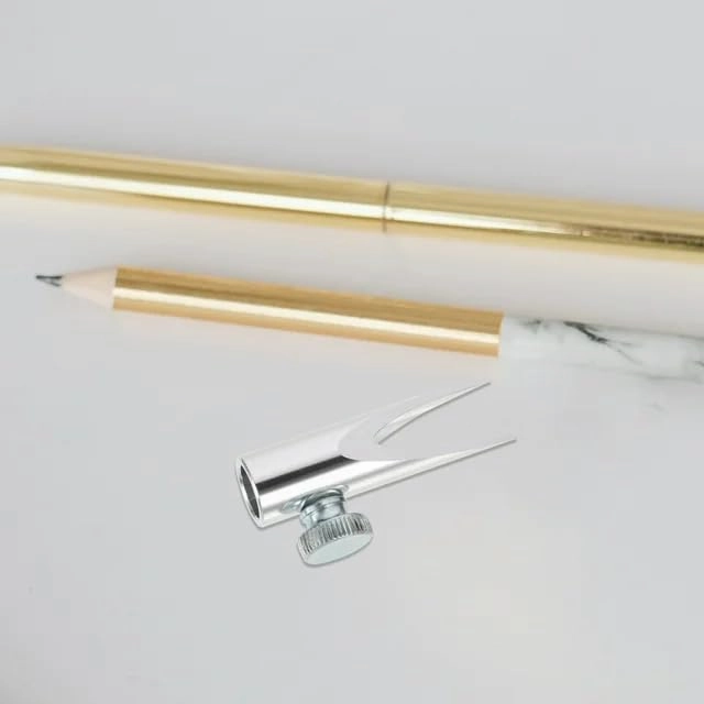 Silver Eyebrow Pencil Sharpener U-Shape Brow Pencil Sharpener Cosmetics Accessory Multifunctional Fancy Long Lasting， Eyes，Eyebrow Color