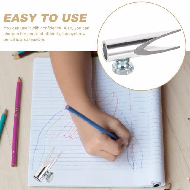 Silver Eyebrow Pencil Sharpener U-Shape Brow Pencil Sharpener Cosmetics Accessory Multifunctional Fancy Long Lasting， Eyes，Eyebrow Color