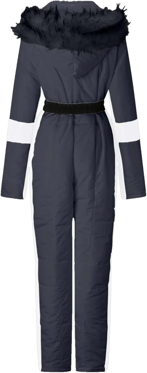 Ski Suit for Women 2024 Winter Snowsuit Snowboard Slim Insulated Jumpsuits Waterproof Windproof Outdoor Sport Sets