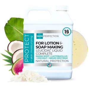 Skin Perfection Leucidal Complete Protection Moisturizing Water-based DIY Beauty Synthetic Preservative Alternative Radish Root Liquid   AMTicide Coconut Lactic Acid Lotion Making Supplies