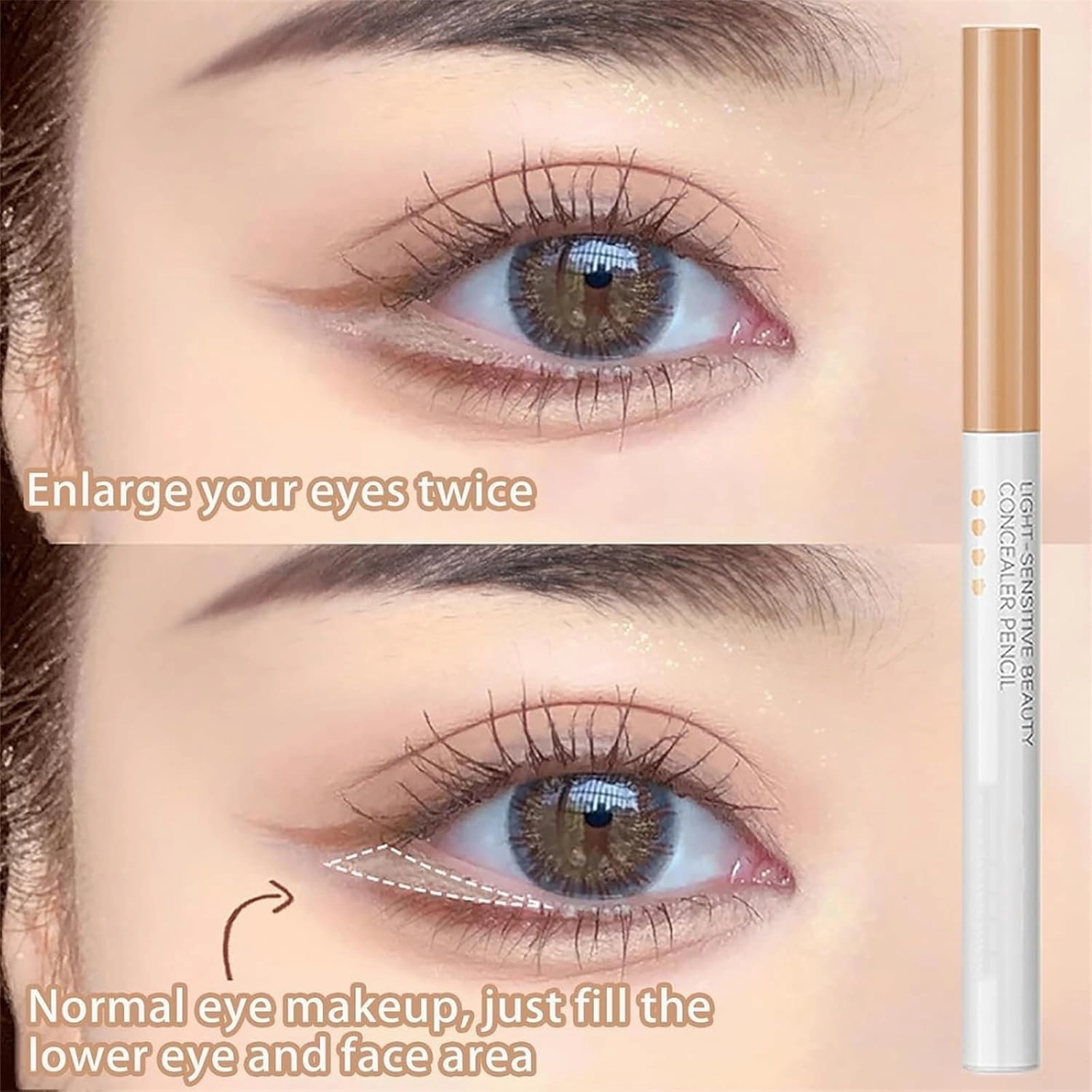 Slideach Multifunctional Concealer Stick, Slideach Makeup Correcting Pen, Waterproof Full Coverage Concealer Pencil, Change The Lip Line, Lift The Brow Bone and Refine The Brow Shape