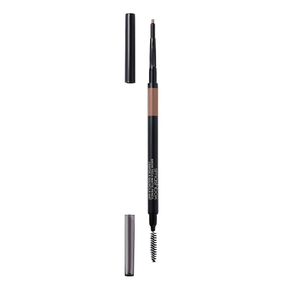 Smashbox Brow Tech Matte Eye Brow Pencil | Waterproof, Smudge Proof   Long Lasting with Spoolie Brush