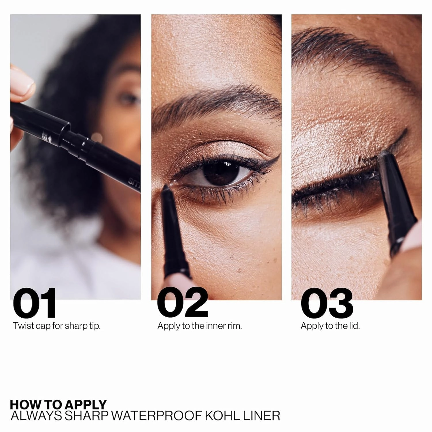 Smashbox Always Sharp Longwear Waterproof Kohl Eyeliner Pencil | Self-Sharpening Cap, Waterproof   High Pigment