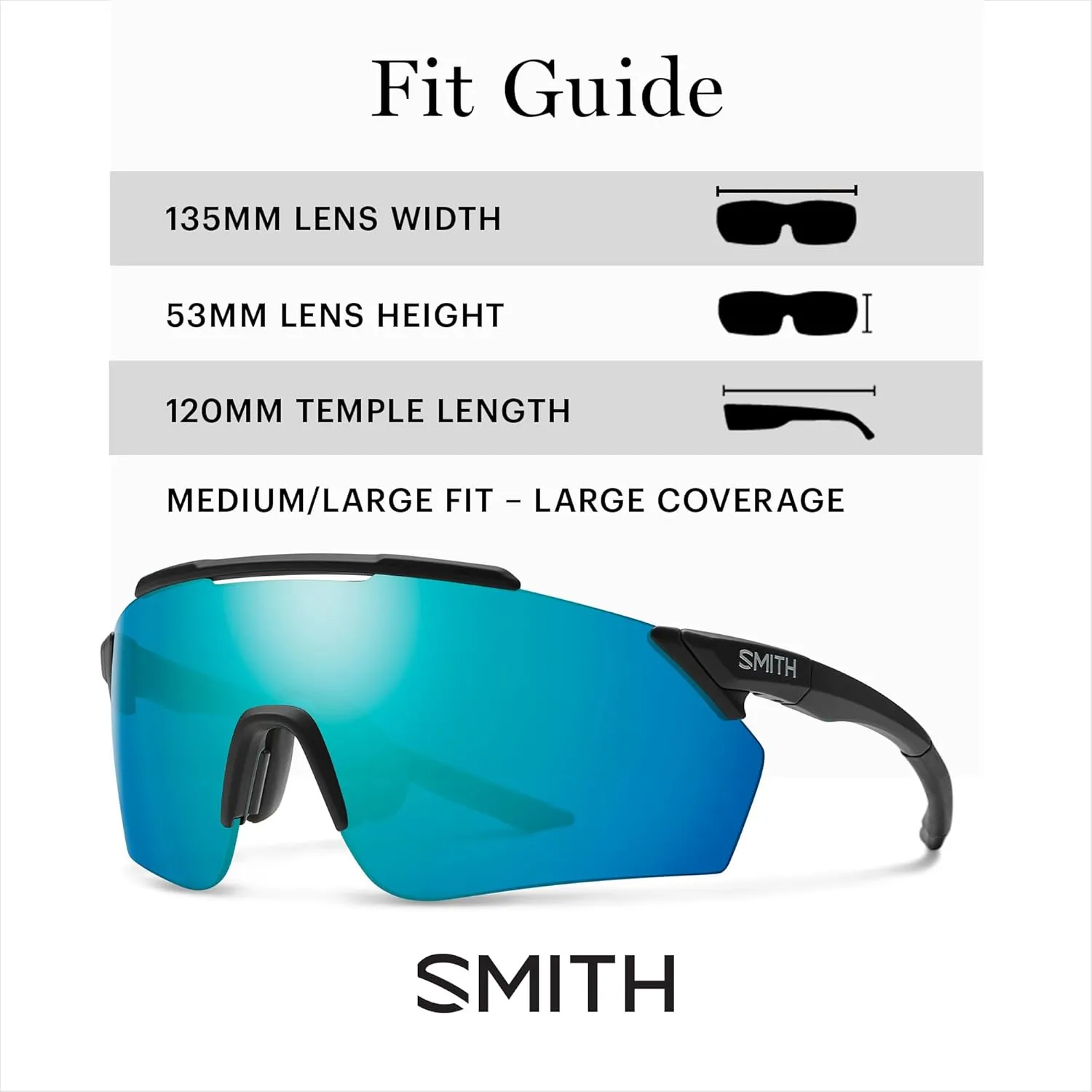 SMITH Ruckus Sunglasses – Shield Lens Performance Sports Sunglasses for Running, Biking, MTB & More – For Men & Women