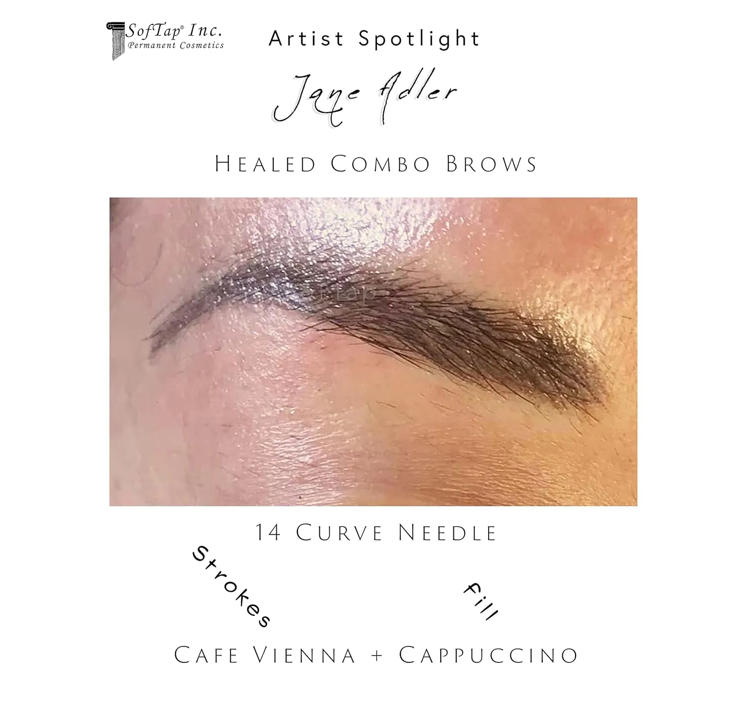 SofTap PMU Eyebrow Microblading Shading Pigment for Permanent Makeup Tattoo (Cafe Vienna)
