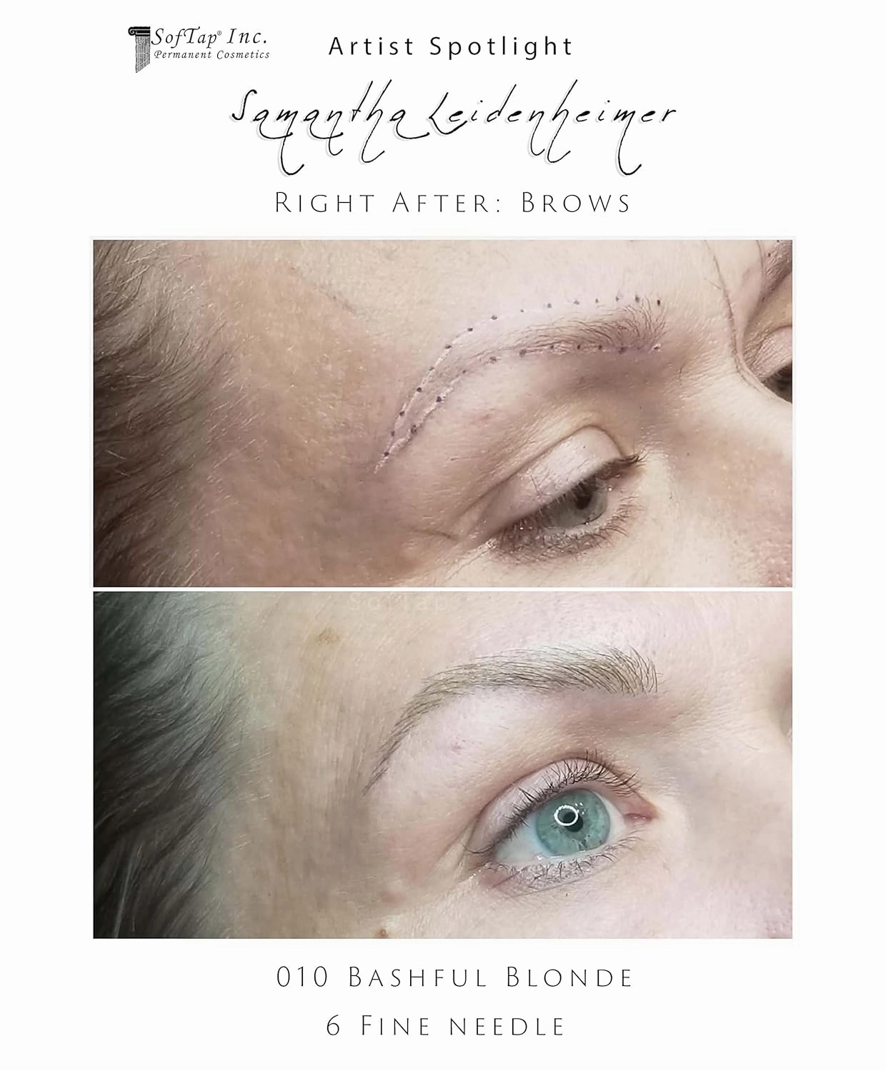 SofTap PMU Eyebrow Microblading Shading Pigment for Permanent Makeup Tattoo (Bashful Blonde)