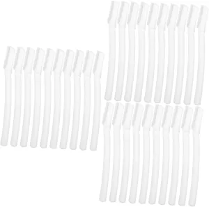 SOIMISS 3sets 10pcs Eyebrow Trimmer with Cover Portable Facial Hair Shavers for Precise Grooming Lightweight for Home Use Travel Great Present for Friends and Family 10pcs*3