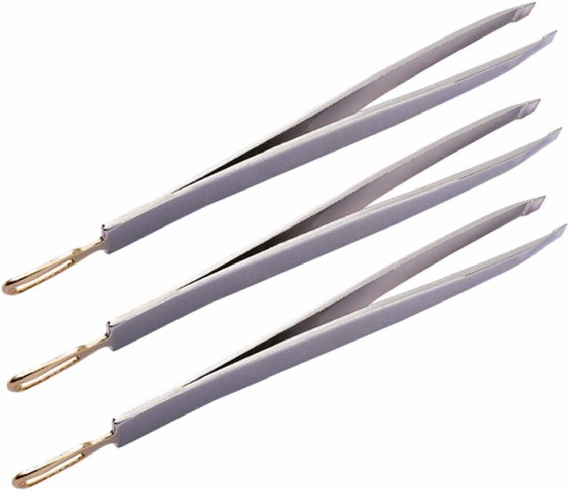SOIMISS 6pcs Stainless Steel Eyebrow Tweezers for Removal for Beauty Tool for Eyebrow Shaping and Cleaning