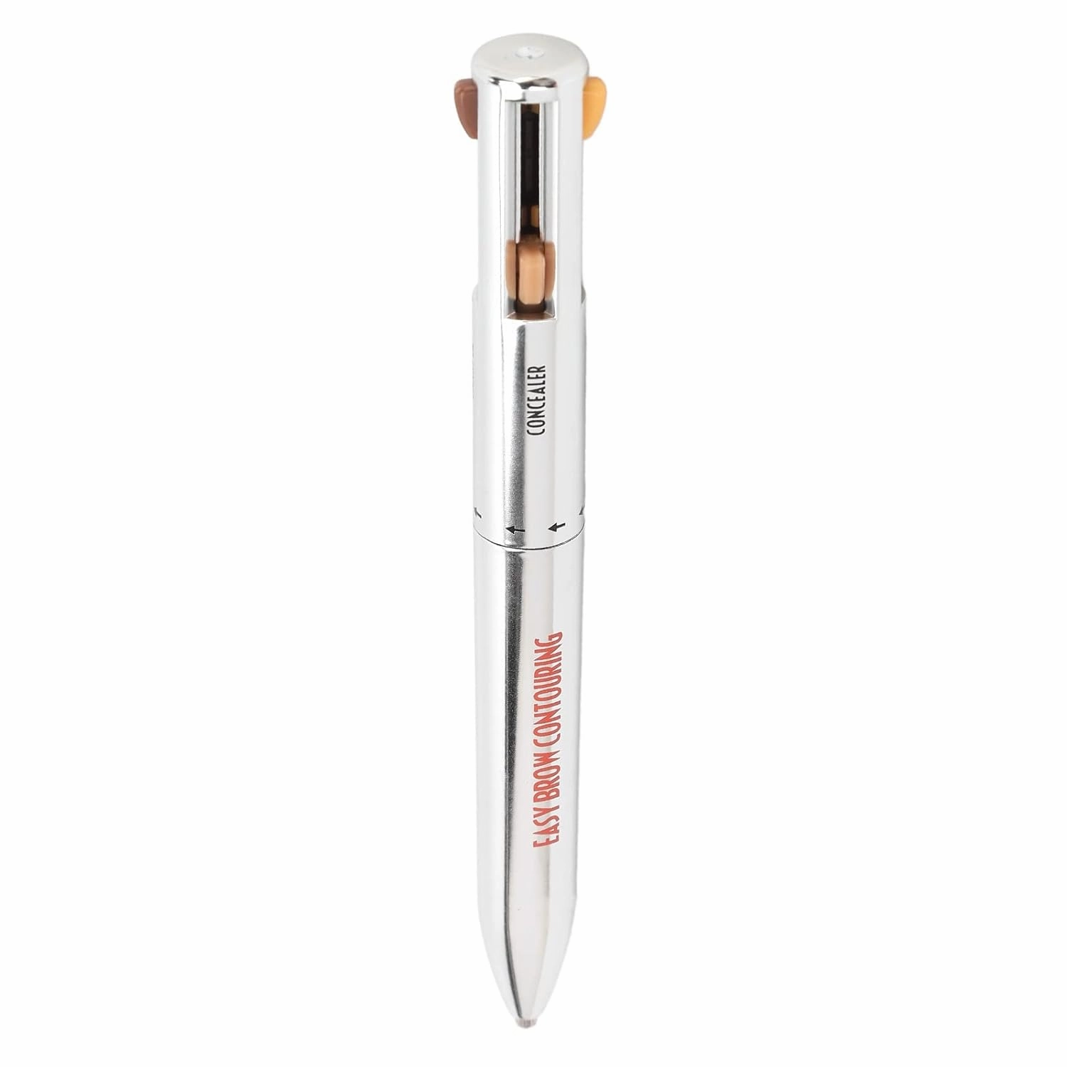 Sonew 4 In1 Eyebrow Contour Highlight Pen, Waterproof ing Eyebrow Tint Pen Brow Defining Pencil Eye Makeup Beauty Tool for Women Girls (2# Medium)