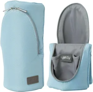 Sonic Sma-Sta Ash Standing Pen Case, Workspace Bag, Tech Accessories Organizer, Makeup Bag, Pencil Pouch Converts Into Smartphone Stand, Cosmetics Holder, and more, FD-8265-B, Blue