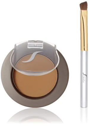 SORMÉ Smudge Proof Long Lasting Eye brow Powder for Women - Always Perfect Brows with Brush and 3 Shaping Eyebrow Stencils (Fine, Medium, Full) - Finest Color Pigment Eyebrow Filler - Medium Brown