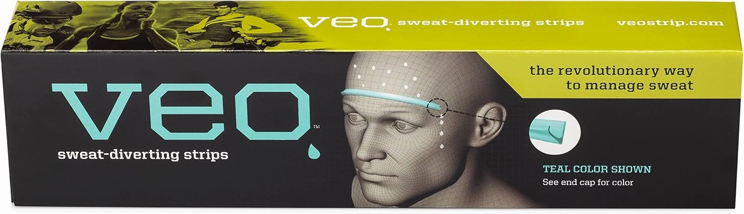 Strip | Sweat-Diverting, Adhesive Strips That Channel Sweat Away from Your Eyes and Glasses | Non-Absorbent for Unlimited Capacity