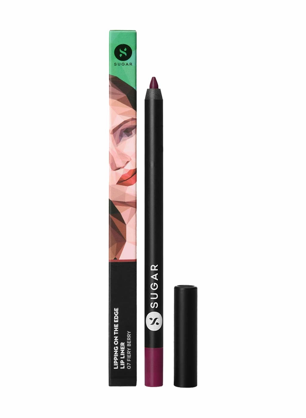 SUGAR Cosmetics Lipping On The Edge Lip Liner Pencil, Long Lasting Matte Finish - 07 Fiery Berry
